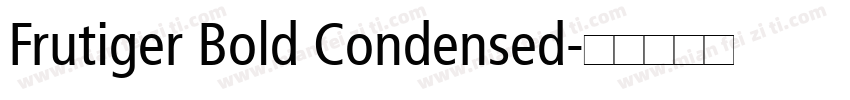Frutiger Bold Condensed字体转换